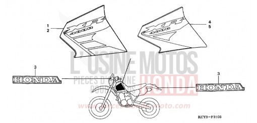 MARQUE (XR400R2/3) XR400R2 de 2002